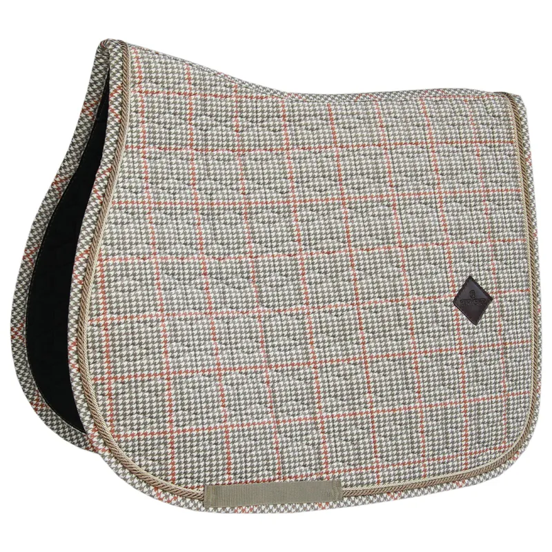 Kentucky Pied-de-Poule Jumping Saddlecloth - Beige