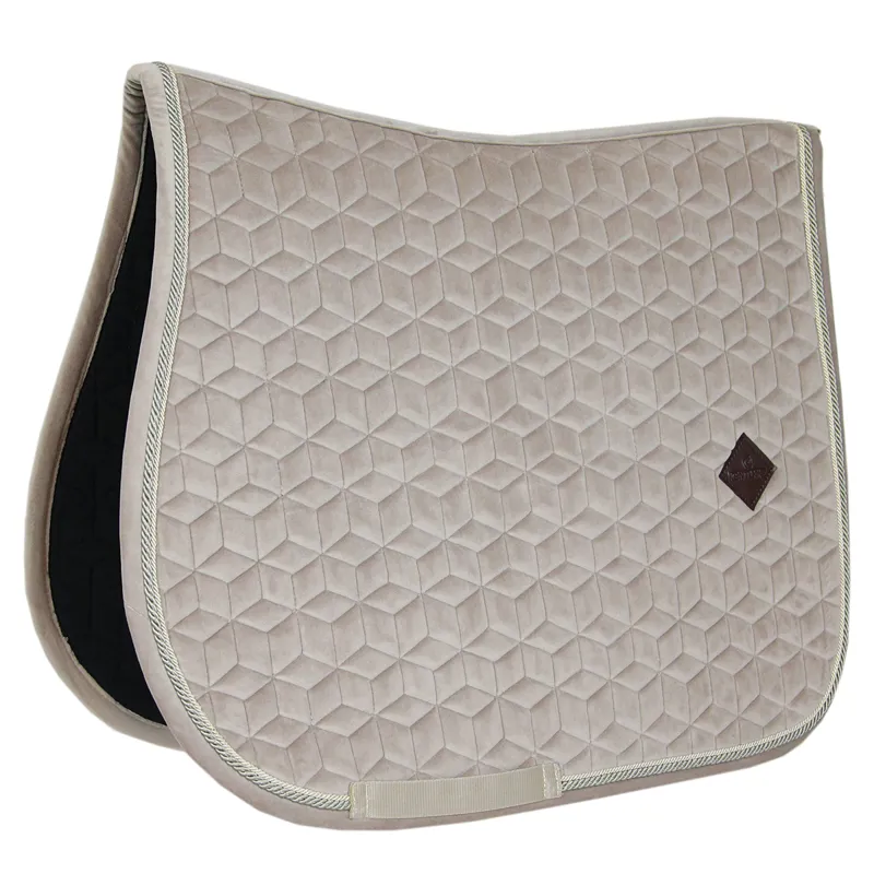 Kentucky Velvet Jumping Saddlecloth - Beige