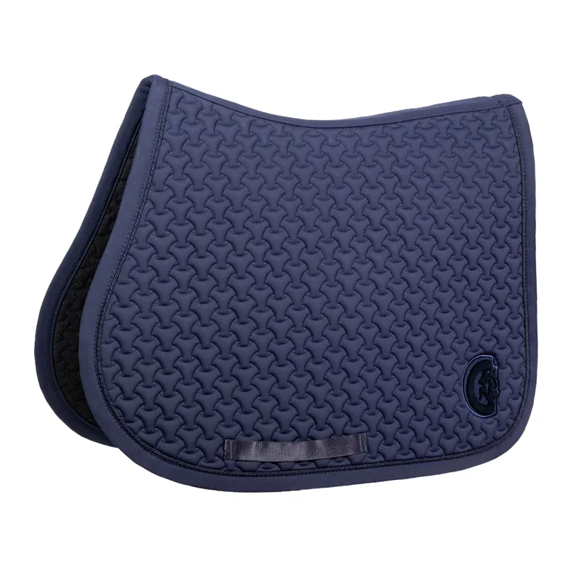 Kentucky 3D Logo Plaited Jumping Saddlecloth - Navy