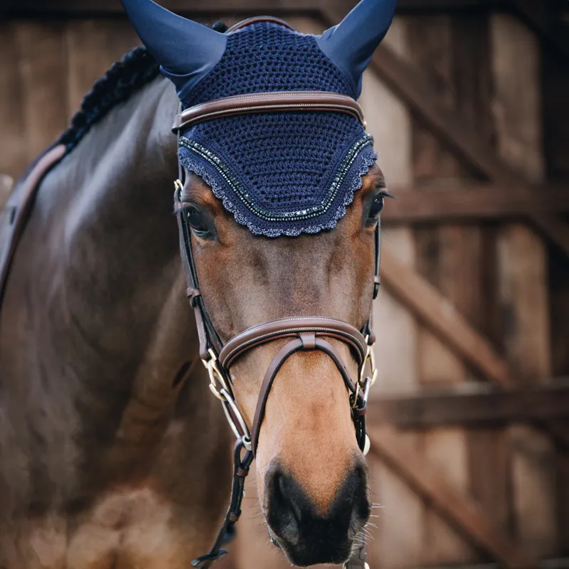 Kentucky Wellington Stone/Pearl Fly Veil - Navy-1