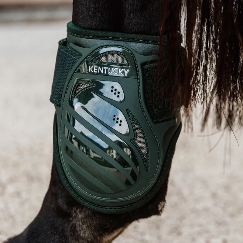 Kentucky Young Horse Vented Fetlock Boots - Dark Green
