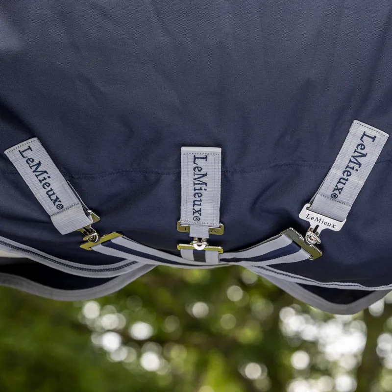 LeMieux Arika Storm-Tek 100g Detachable Neck Turnout - Navy-3