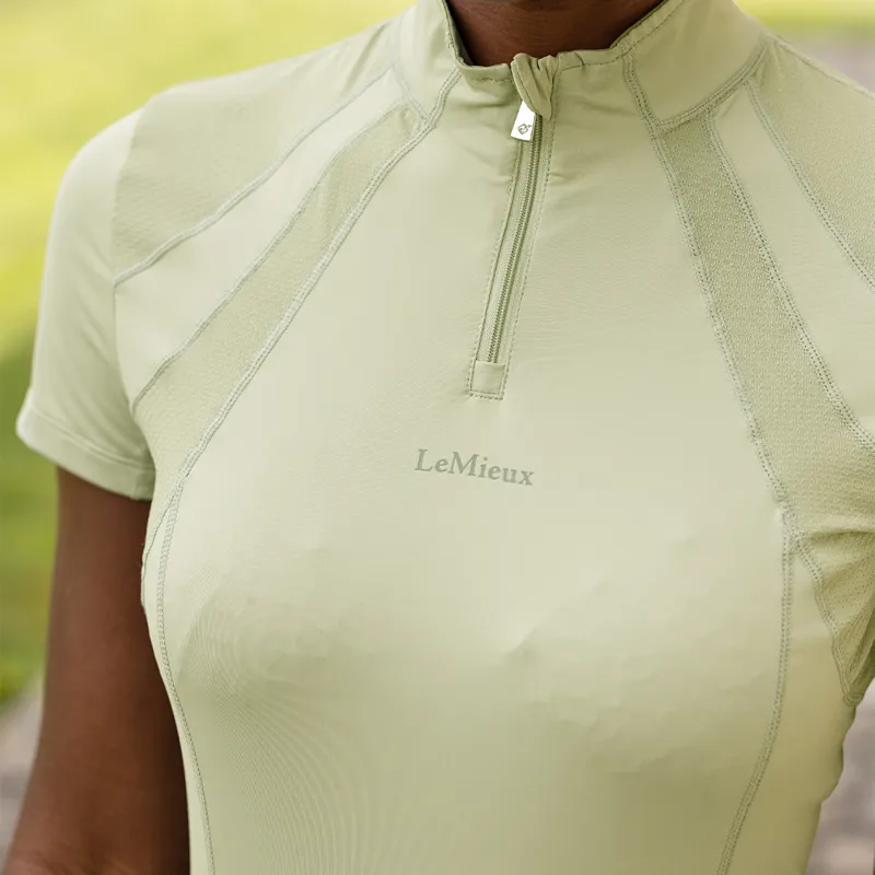 LeMieux Mia Mesh Ladies Short Sleeve Base Layer - Fern - UK18-5