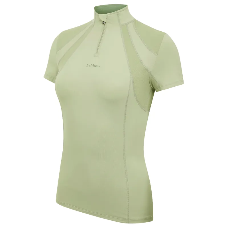 LeMieux Mia Mesh Ladies Short Sleeve Base Layer - Fern - UK18-4