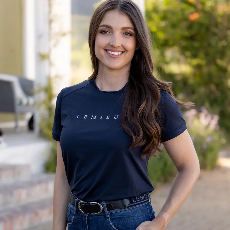 LeMieux Sports Womens T-Shirt - Navy-4