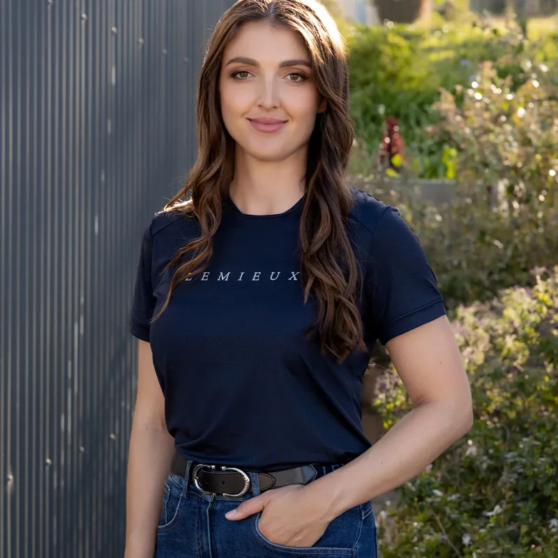 LeMieux Sports Womens T-Shirt - Navy-2
