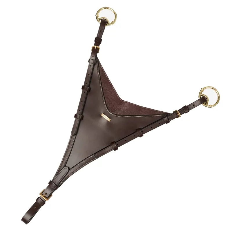 LeMieux Kudos Bib Martingale Attachment - Havana/Brass