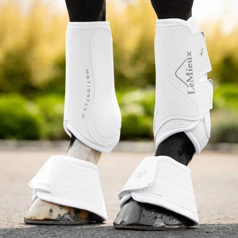 LeMieux Motionflex Overreach Boots - White-2