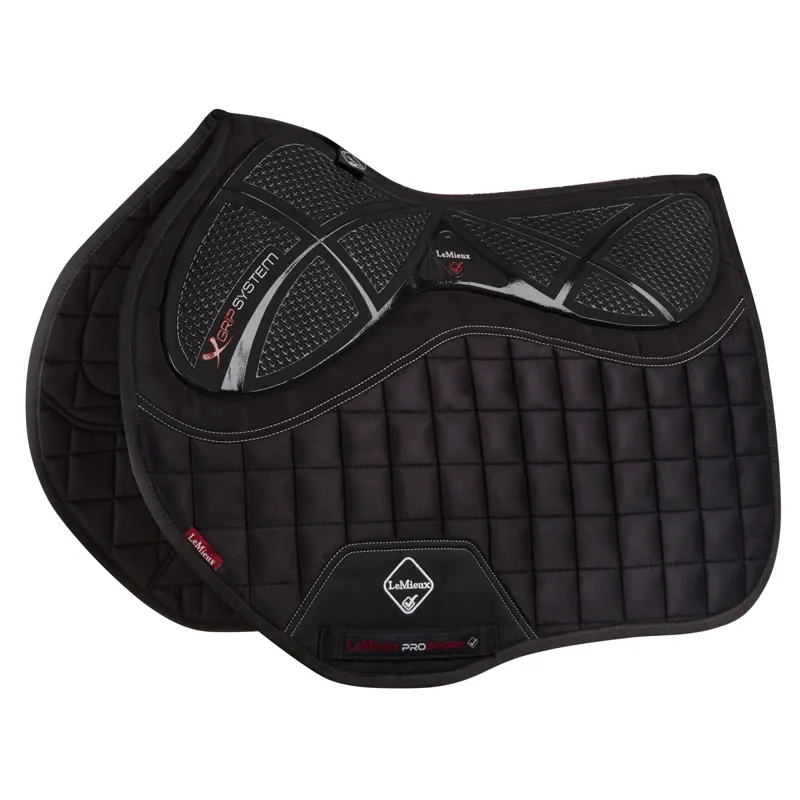 LeMieux X-Grip Silicone EuroJump Square - Black