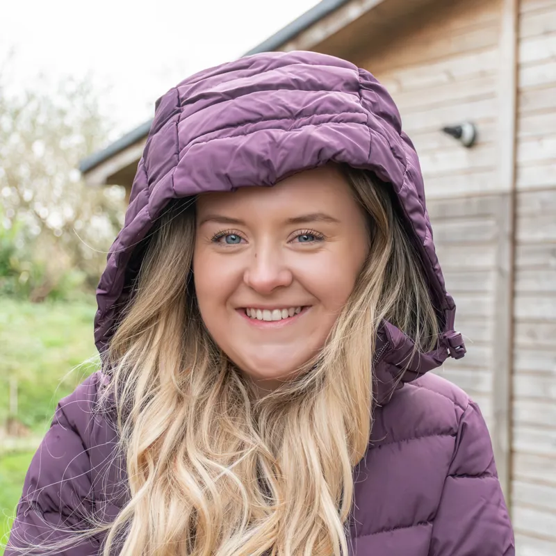 Mark Todd Warwick Deluxe Ladies Long Jacket - Plum-3