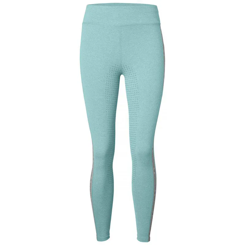 Mountain Horse Active Full Grip Ladies Riding Tights - Teal Blue