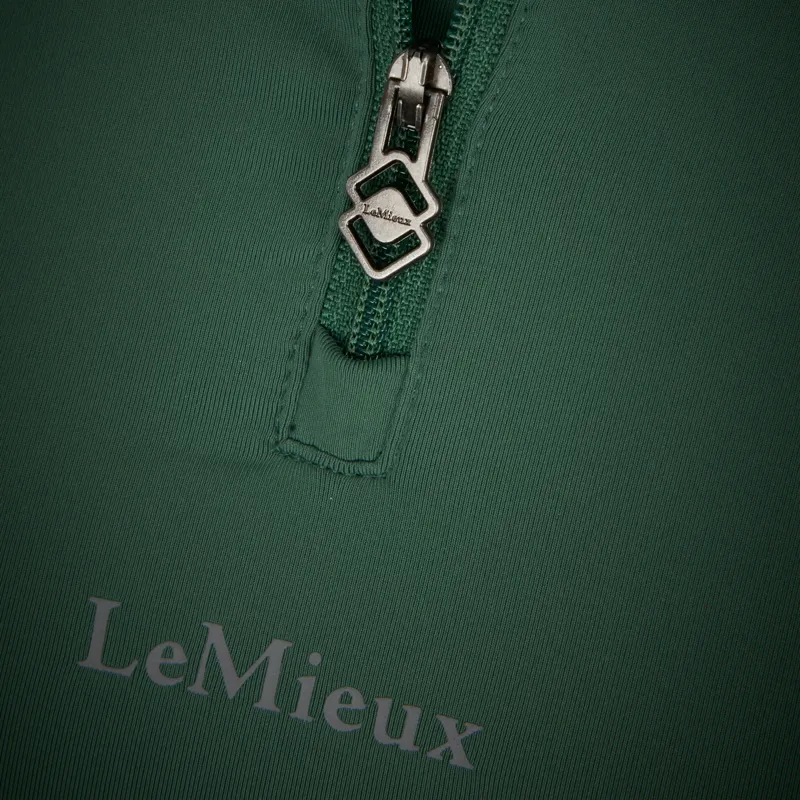 LeMieux Mia Mesh Short Sleeve Womens Base Layer - Hunter Green-6