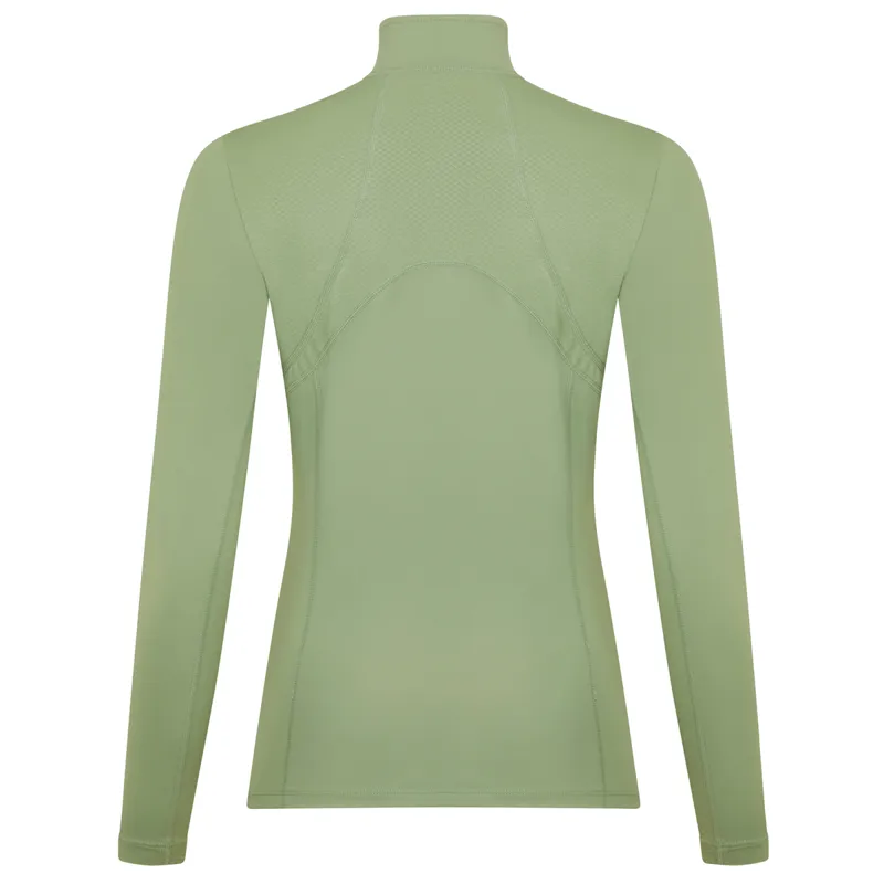 LeMieux Mia Mesh Ladies Long Sleeve Base Layer - Thyme-1