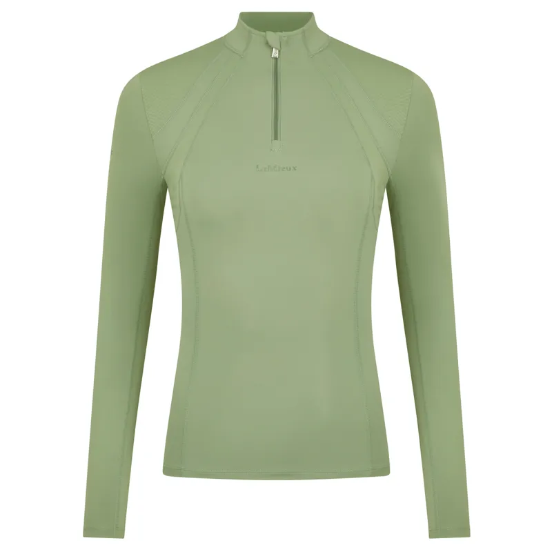 LeMieux Mia Mesh Ladies Long Sleeve Base Layer - Thyme