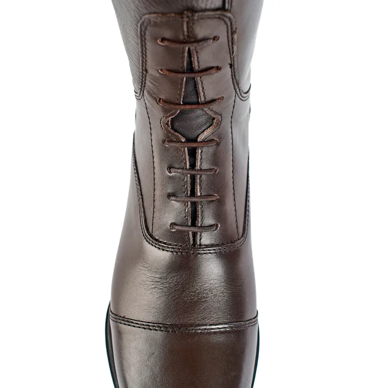 Moretta Gianna Tall Riding Boots - Short Height - Brown-6