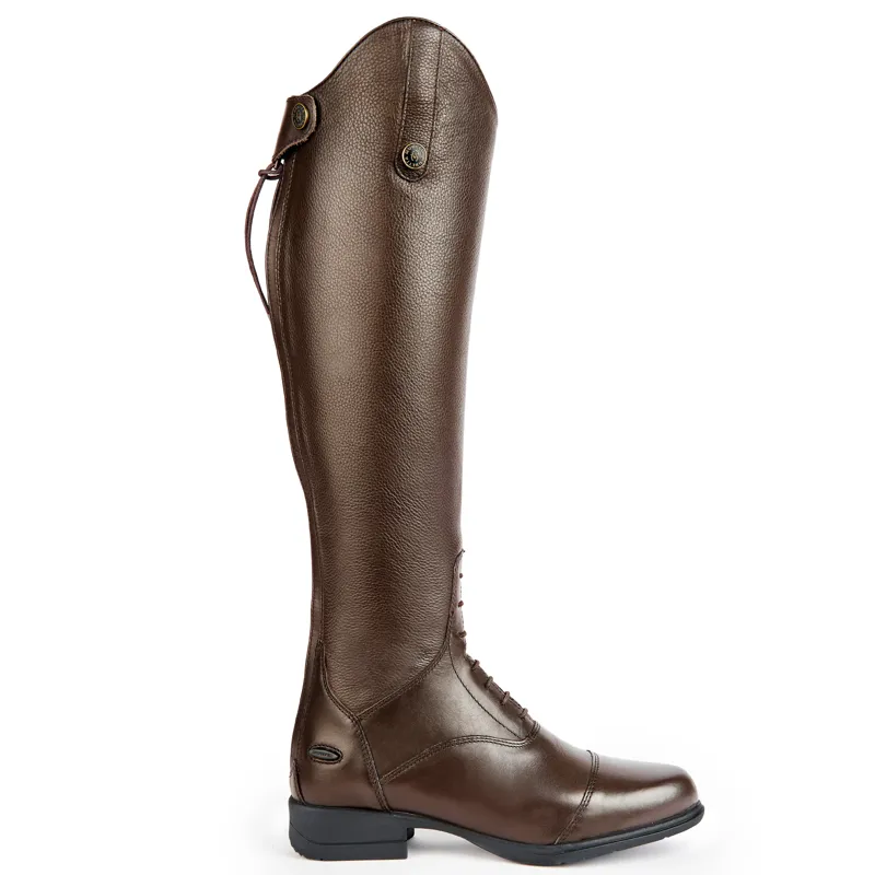 Moretta Gianna Tall Riding Boots - Short Height - Brown-1