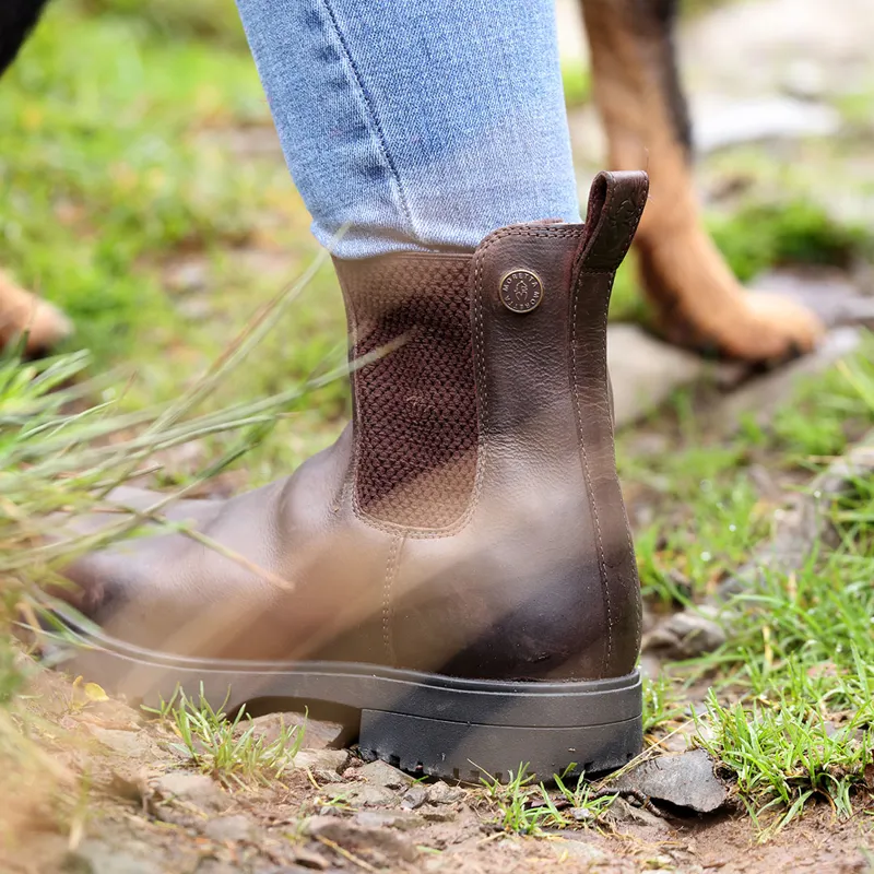 Moretta Verona Ladies Faux Fur Lined Dealer Boots - Brown-5