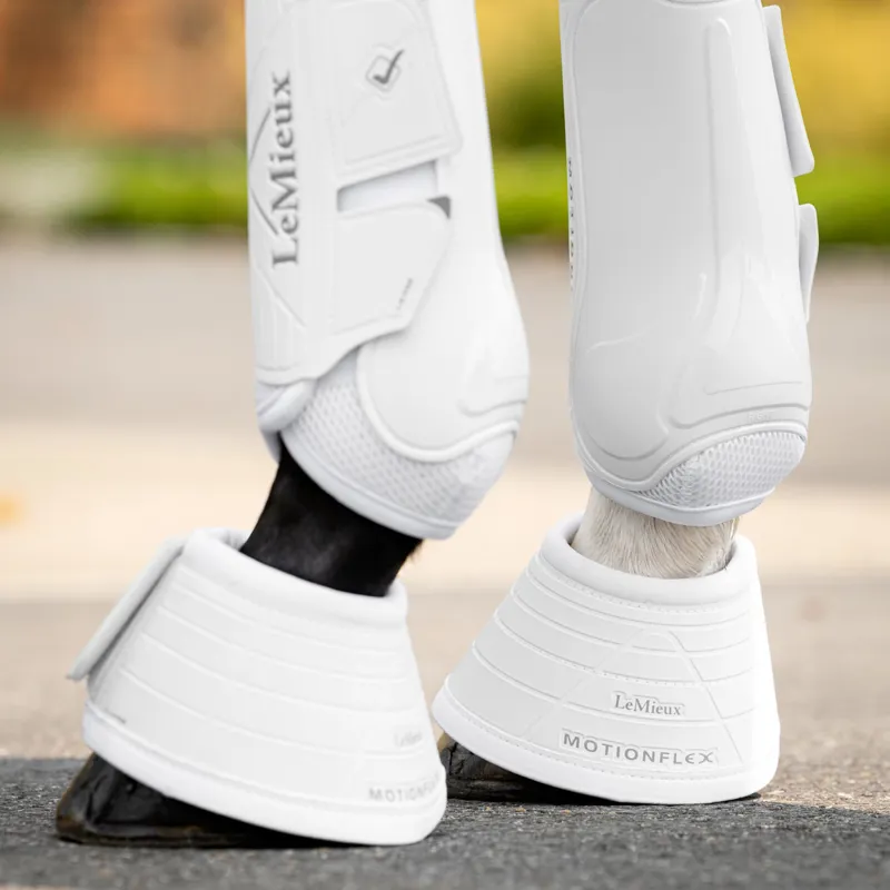 LeMieux Motionflex Overreach Boots - White-3