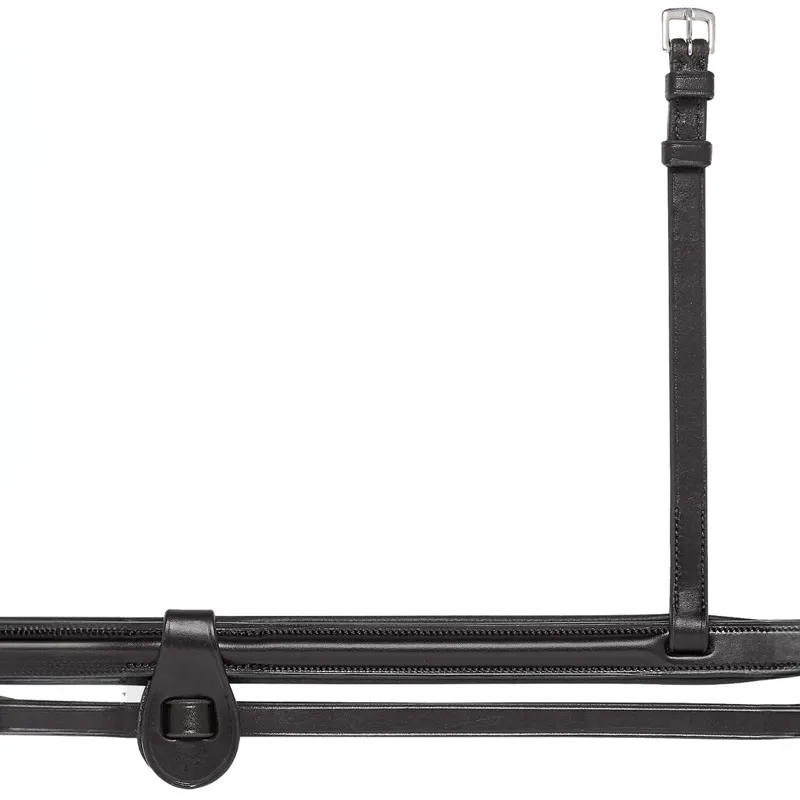Equiline NB0446 Padded Noseband with Removable Flash - Black-1