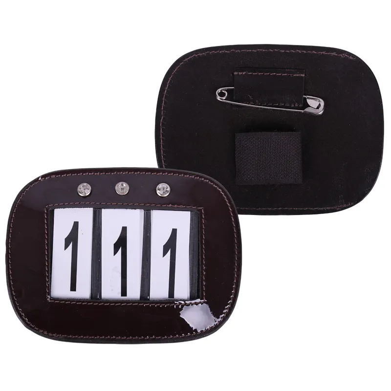 QHP Number Holder 2 Pack - Brown