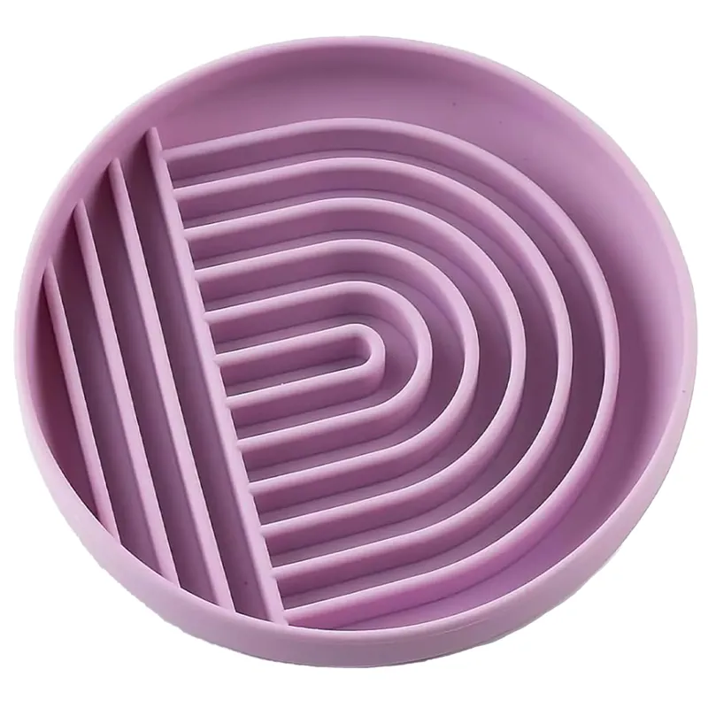 Parallax Hide and Lick Pet Bowl - Purple-1