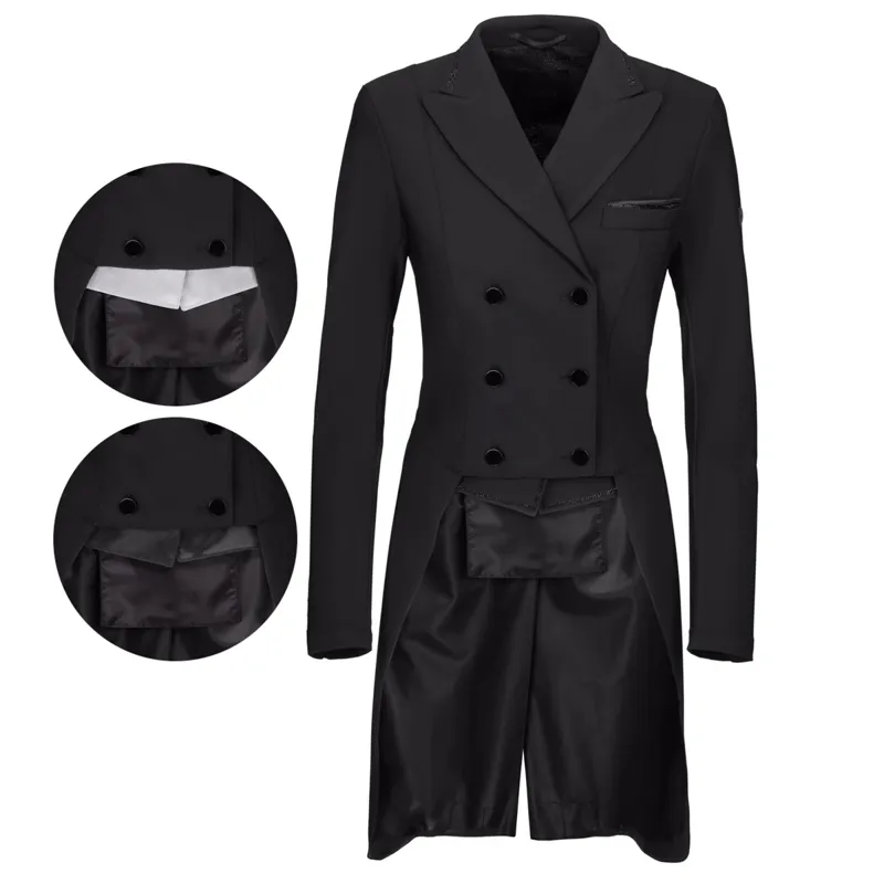 Pikeur Liliane Womens 3-in-1 Dressage Tails - Black