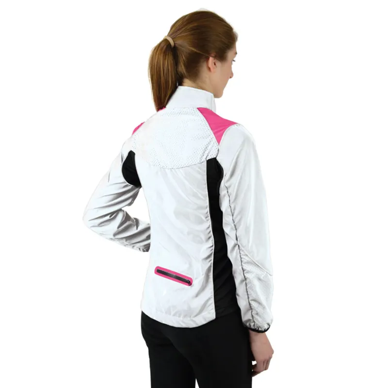 HyVIZ Silva Flash Reflective Jacket - Reflective Silver/Pink-2