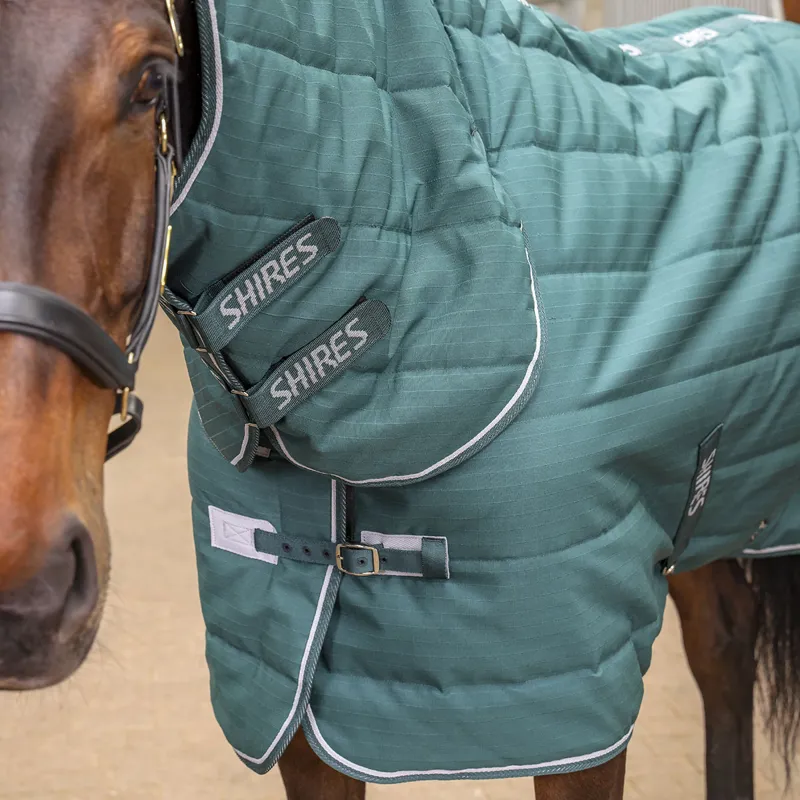 Shires Tempest Original 600D 200 Combo Neck Stable Rug - Emerald-5