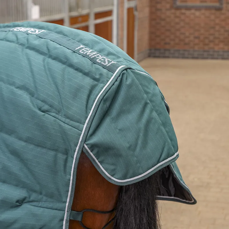 Shires Tempest Original 600D 200 Combo Neck Stable Rug - Emerald-2