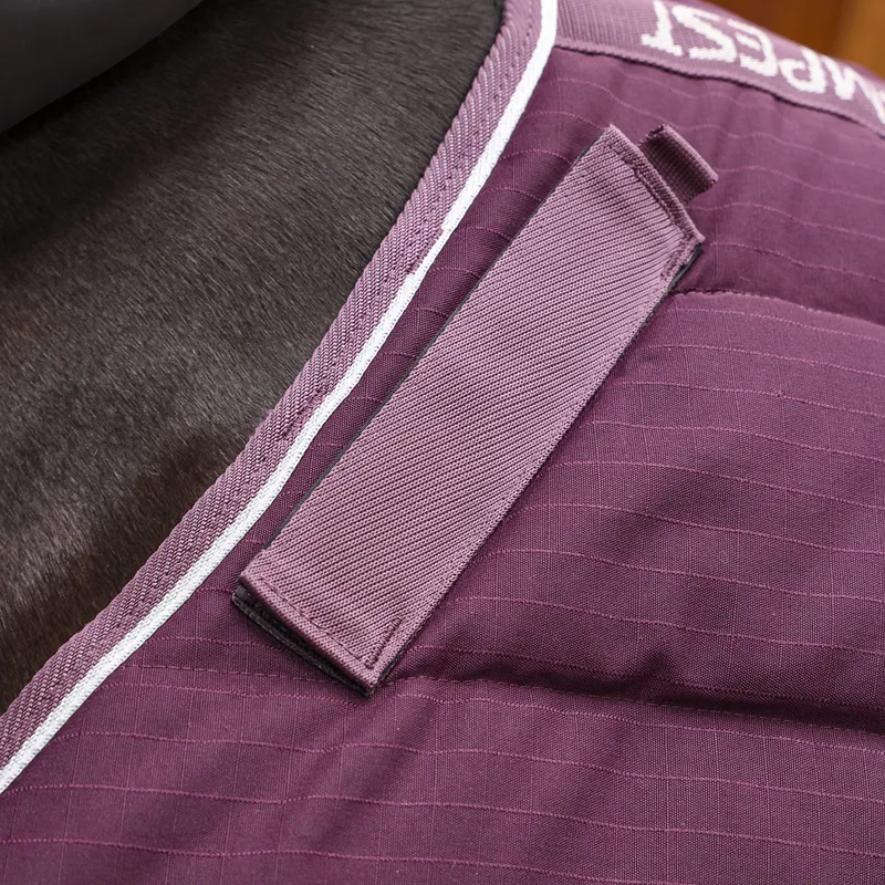 Shires Tempest Original 600D 300 Detach-A-Neck Stable Rug - Burgundy-2