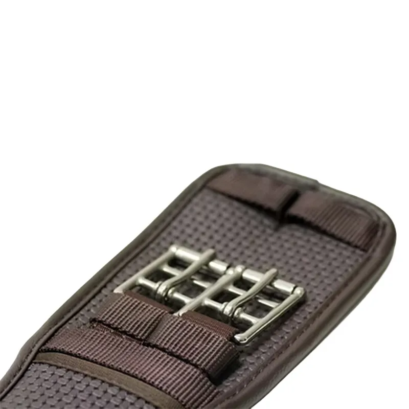 Dever Classic Comfort Dressage Girth with Elastic Both Ends - Brown-2