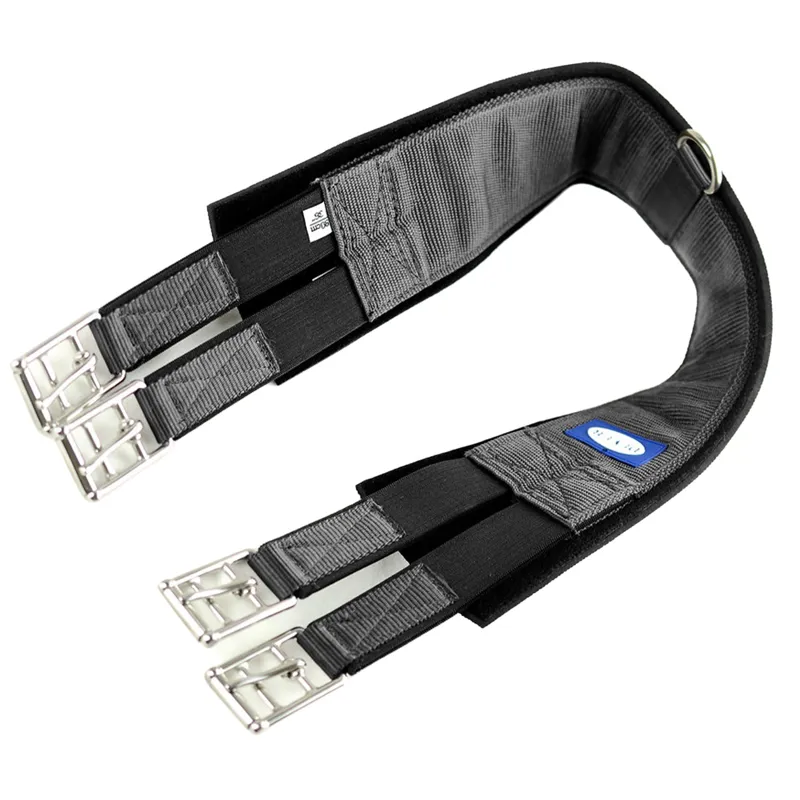 Dever Classic Competition Girth with Elastic Both Ends - Black-2
