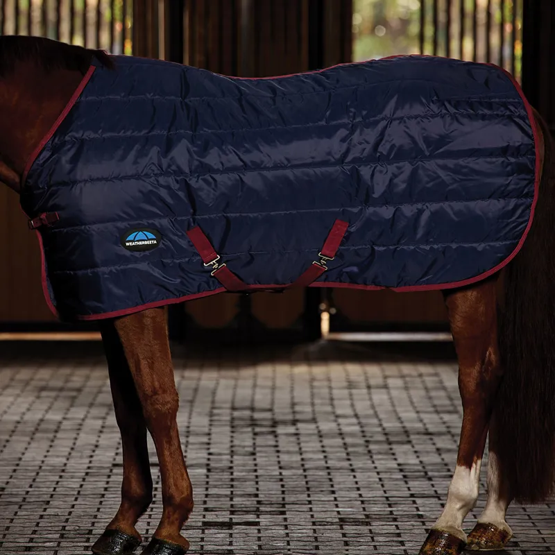WeatherBeeta ComFiTec 210D Channel Quilt 100g Stable Rug - Navy-1