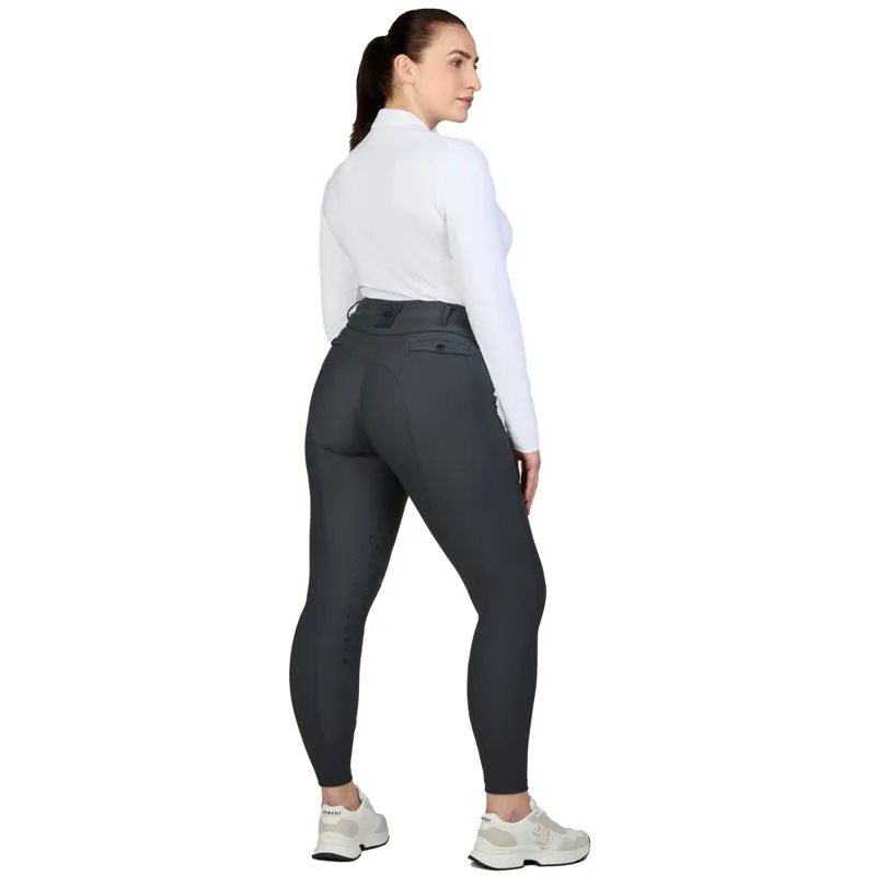 Pikeur Linn SD Knee Grip Ladies Breeches - Dark Shadow-4