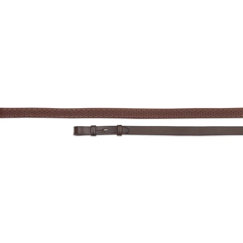 Velociti GARA Soft Rubber Grip Reins - Havanna