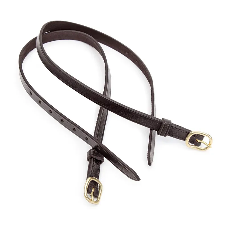 Velociti GARA Leather Childrens Spur Straps - Havana