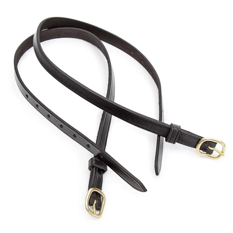 Velociti GARA Leather Childrens Spur Straps - Black