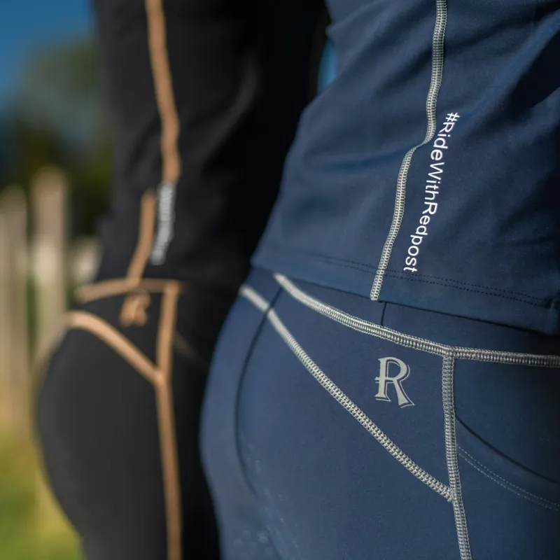 Redpost Adapt Full Grip Womens Riding Tights - Midnight Blue-6
