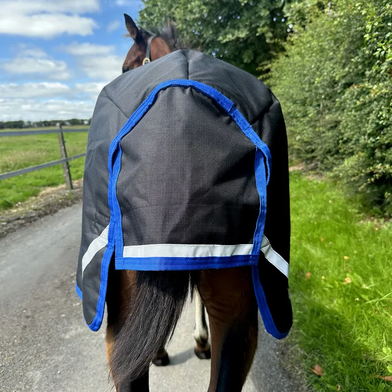 Amigo Ripstop 900D Foal 50g Turnout Rug - Black/Classic Blue-3