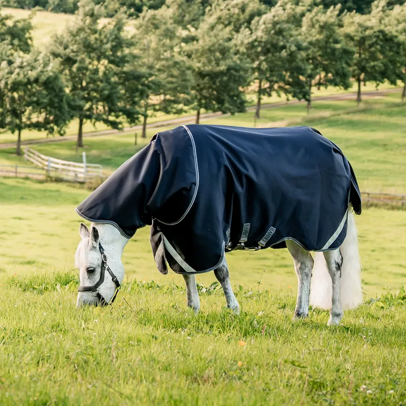Rambo 1680D Plus 450g Vari-Layer Detachable Neck Turnout Rug - Navy-1