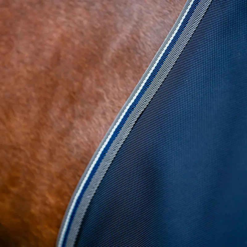 Rambo 1680D Plus 450g Vari-Layer Detachable Neck Turnout Rug - Navy-5