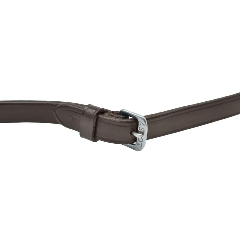 Dever Ascot Bio Grip Buckled Reins - Extra Full - Brown-2