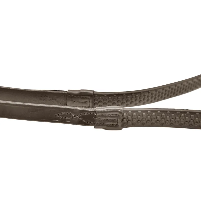 Dever Ascot Bio Grip Reins - Brown-2