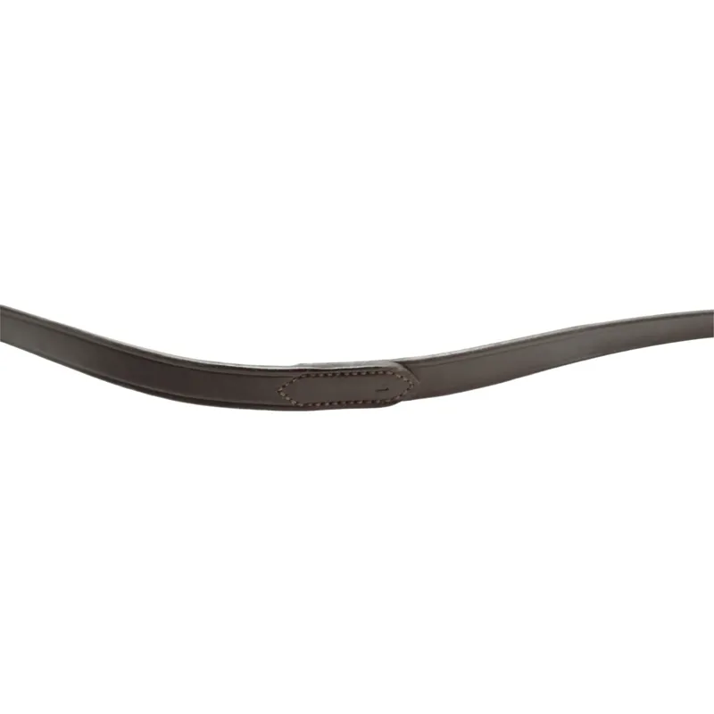Dever Ascot Plain Leather Weymouth Reins - Brown-1