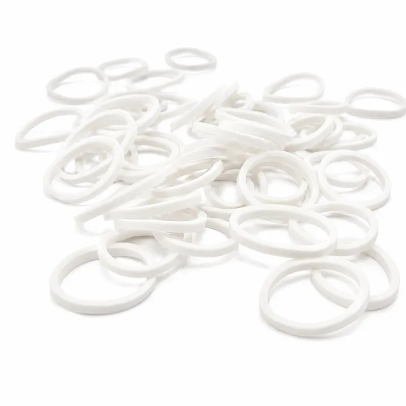 Dever Ascot Rubber Plaiting Bands - White-1