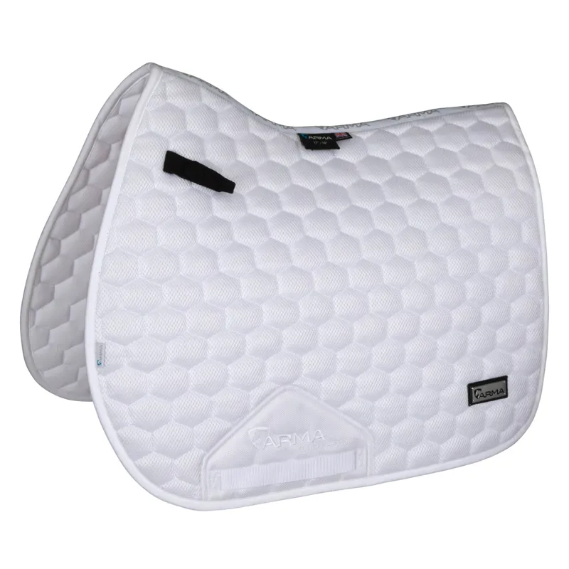Arma Air Motion Luxe 3D Mesh Saddlecloth - White