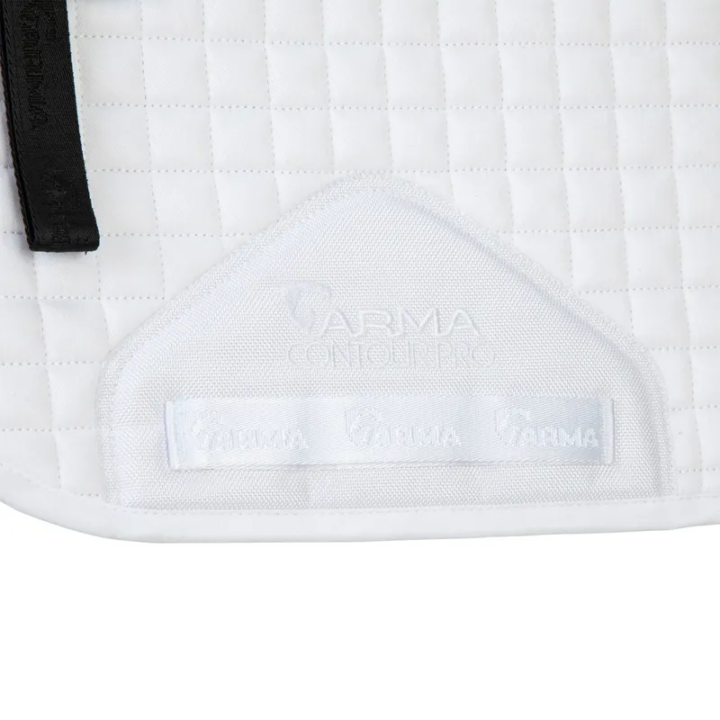 ARMA Soft Grip Dressage Saddlecloth - White-5