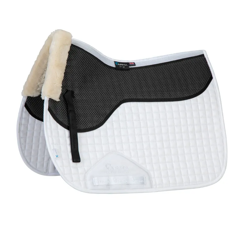 ARMA Soft Grip Dressage Saddlecloth - White