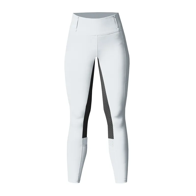 Equetech Winter Aqua-Shield Full Grip Ladies Riding Tights - White
