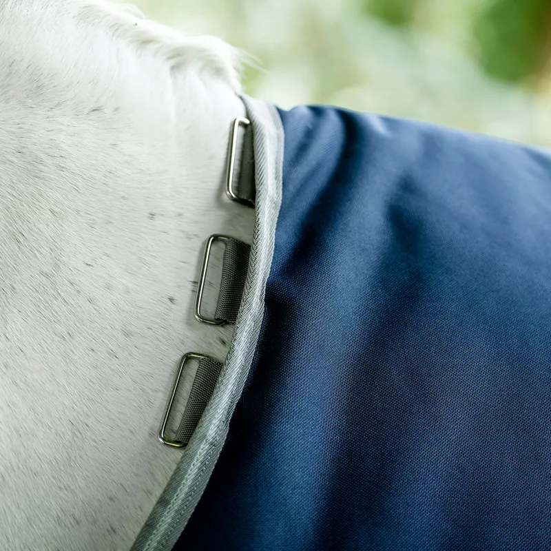 Amigo Bravo 12 Original 50g Turnout Rug - Navy/Titanium Grey/Silver-1